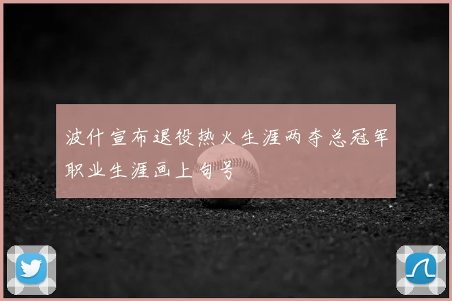 波什宣布退役热火生涯两夺总冠军职业生涯画上句号